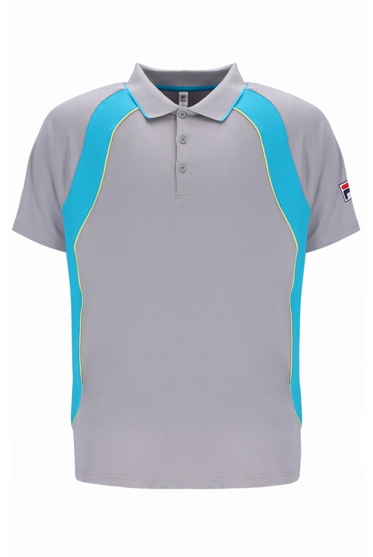 Grey Backspin Tennis Short Sleeve Polo