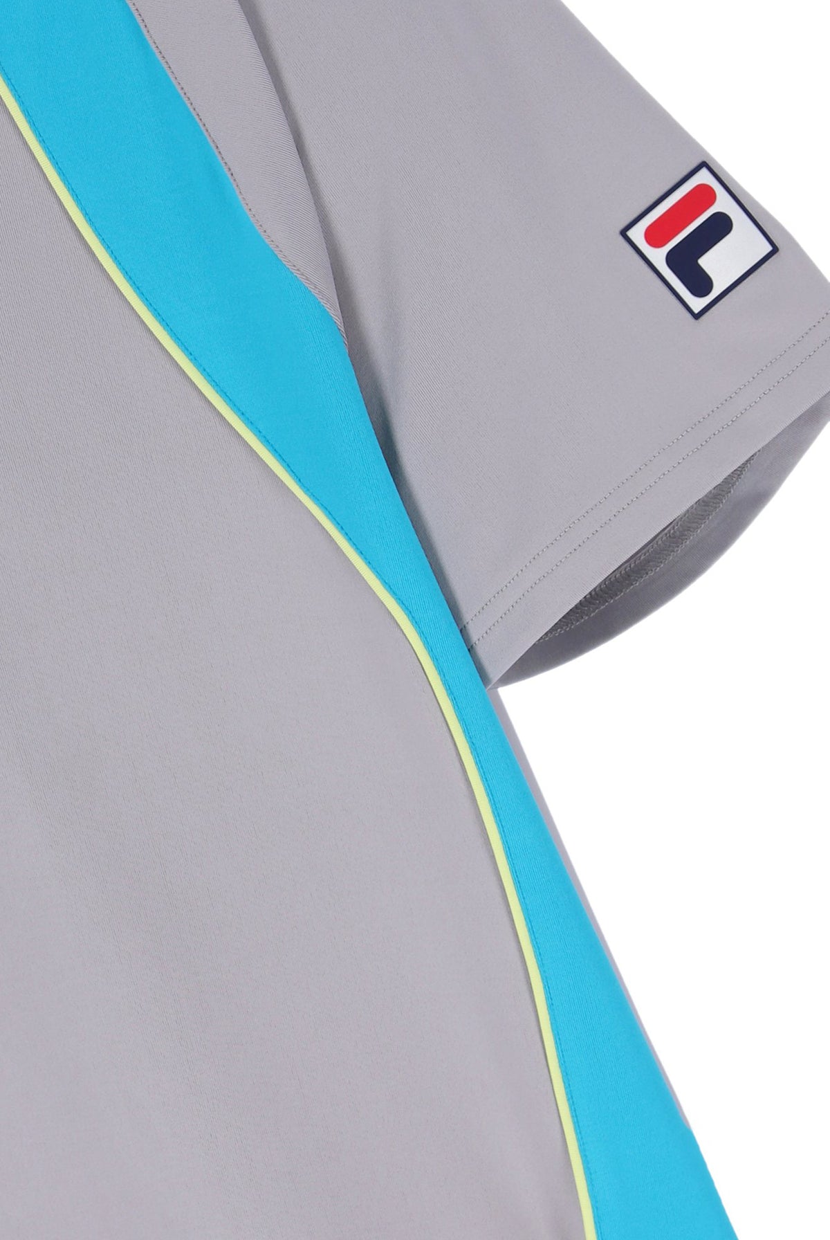 Grey Backspin Tennis Short Sleeve Polo