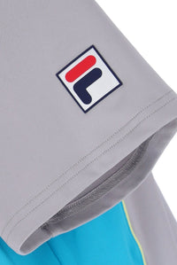 Grey Backspin Tennis Short Sleeve Polo