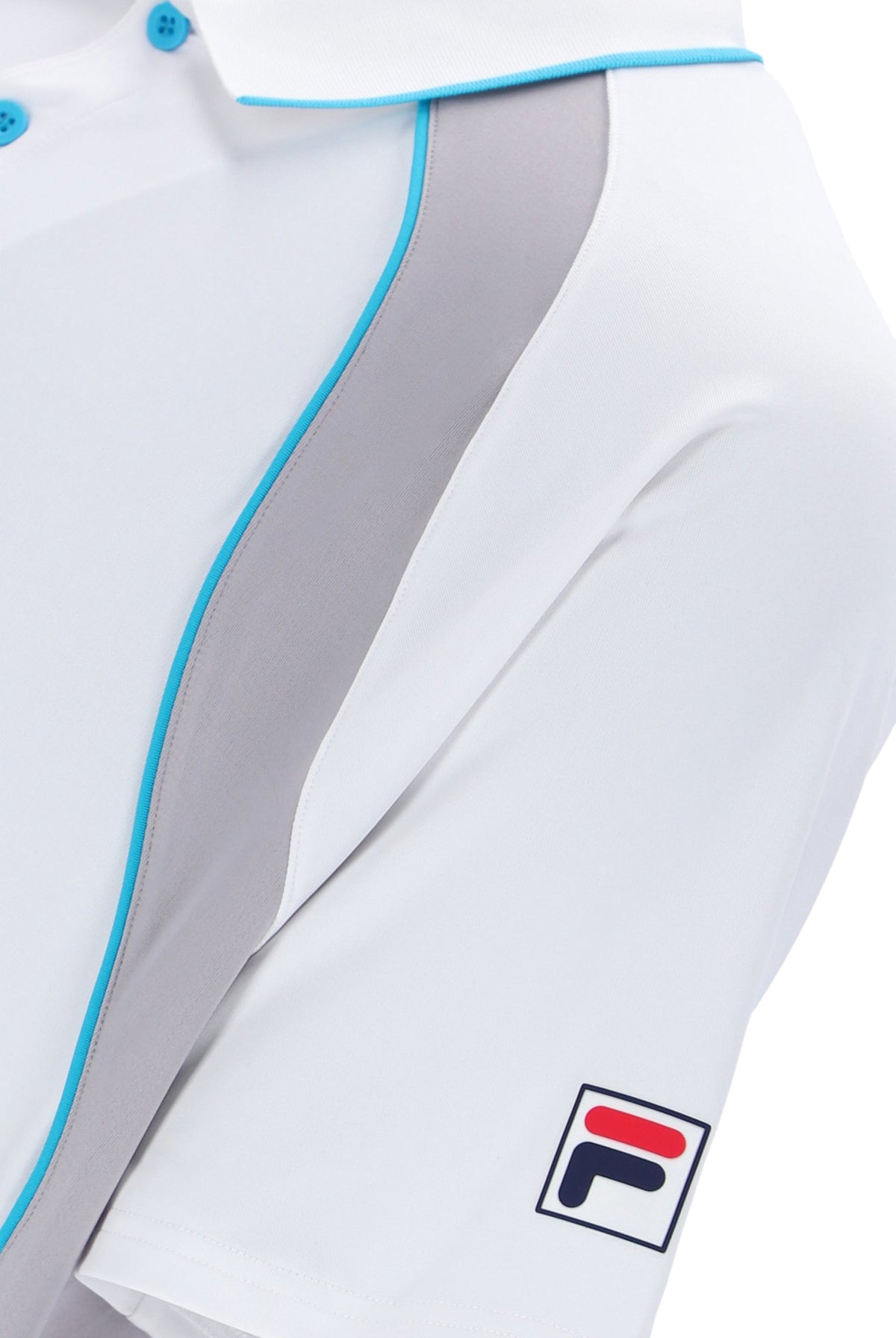 White Backspin Tennis Short Sleeve Polo