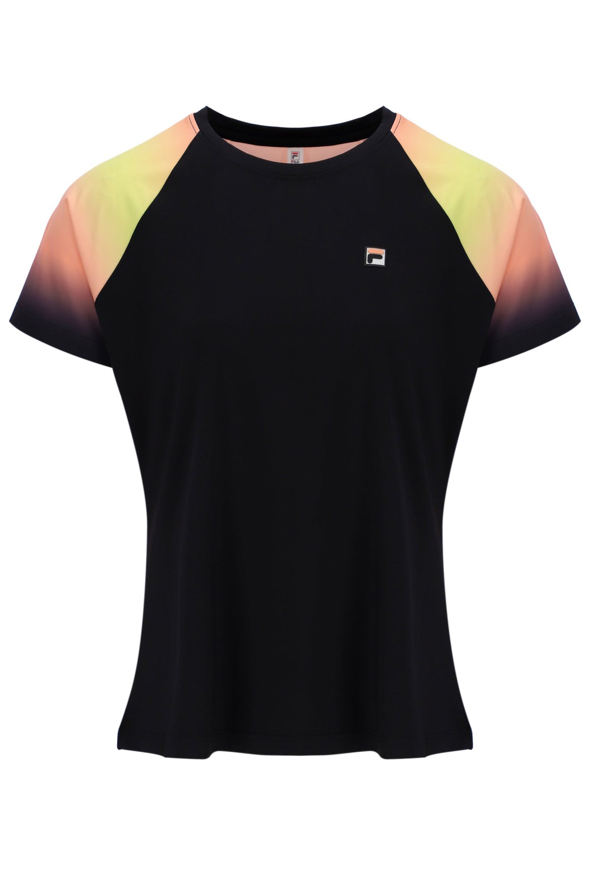 Black Backspin Tennis Short Sleeve Top
