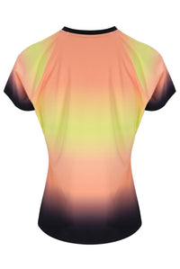 Black Backspin Tennis Short Sleeve Top