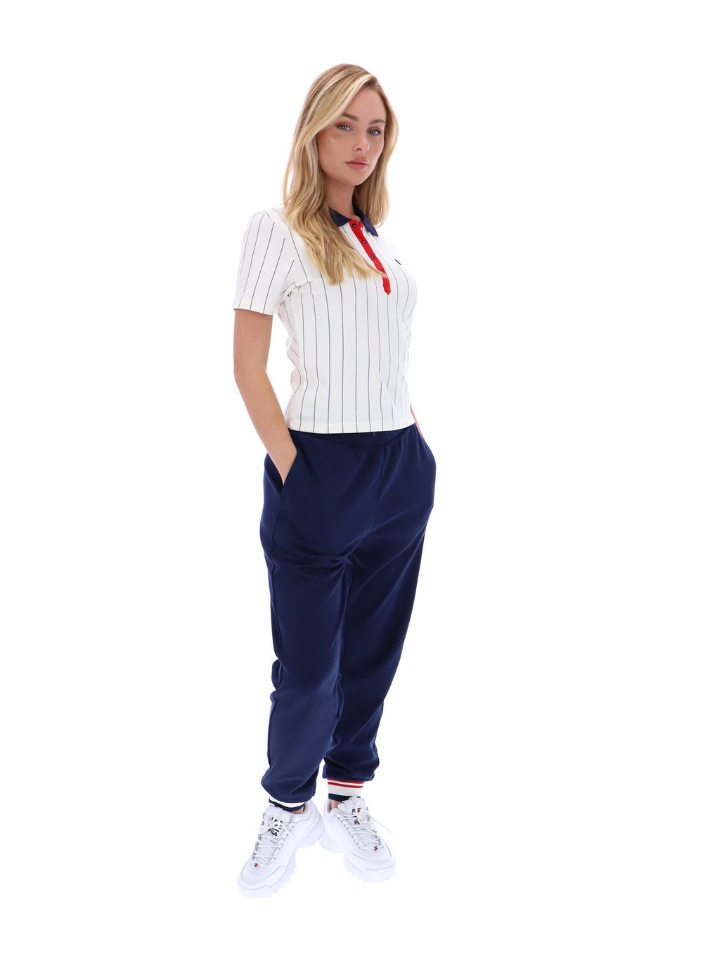 Bai Fitted BB1 Pinstripe Polo