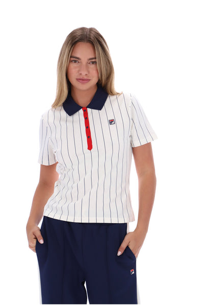 Gardenia Bai Fitted BB1 Pinstripe Polo