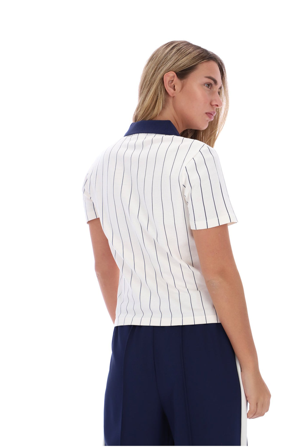 Gardenia Bai Fitted BB1 Pinstripe Polo