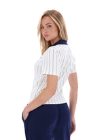 Bai Fitted BB1 Pinstripe Polo