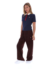Fila Navy Bai Fitted BB1 Pinstripe Polo