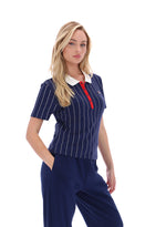 Bai Fitted BB1 Pinstripe Polo