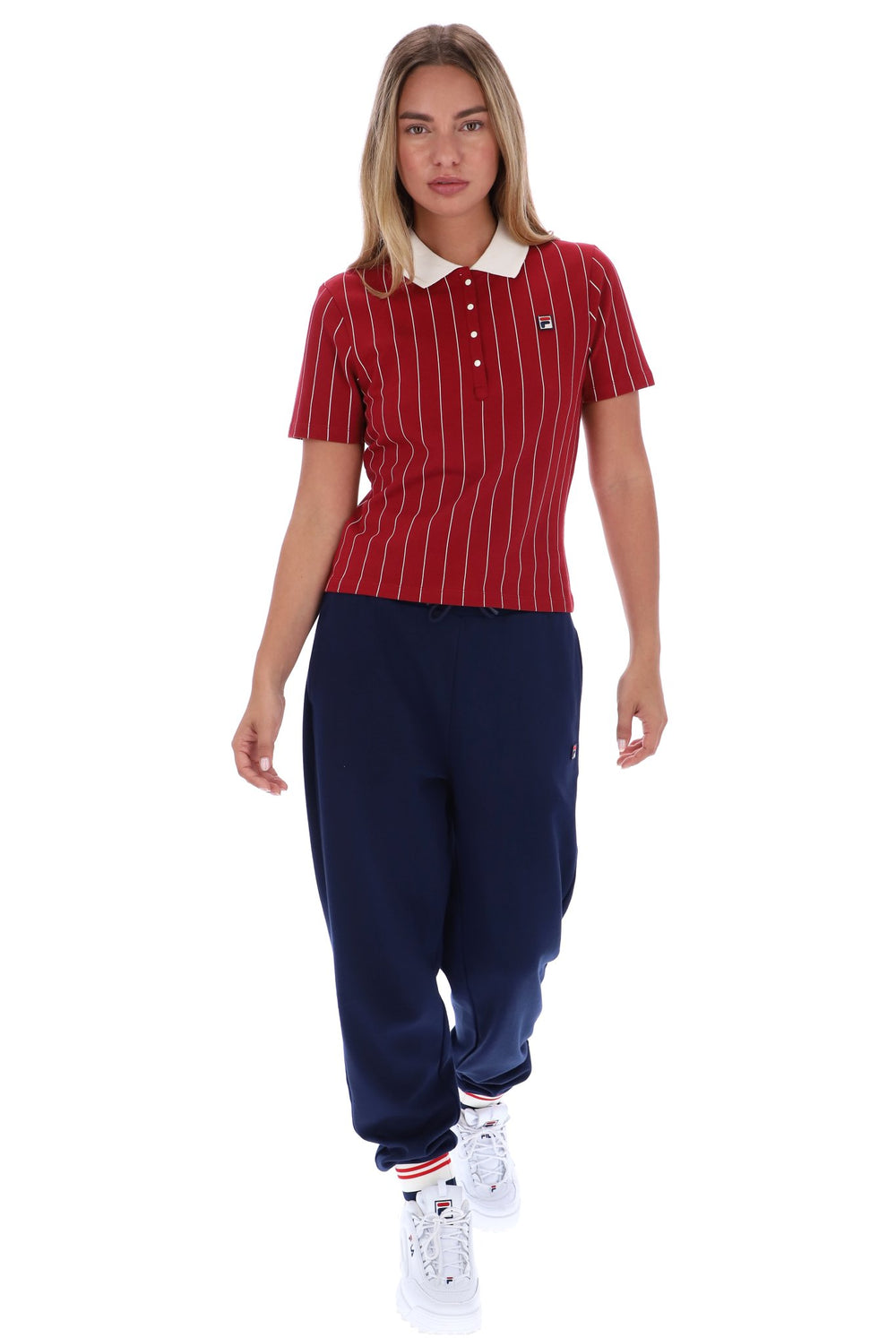 Rio Red Bai Fitted BB1 Pinstripe Polo