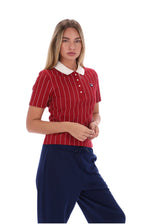 Rio Red Bai Fitted BB1 Pinstripe Polo