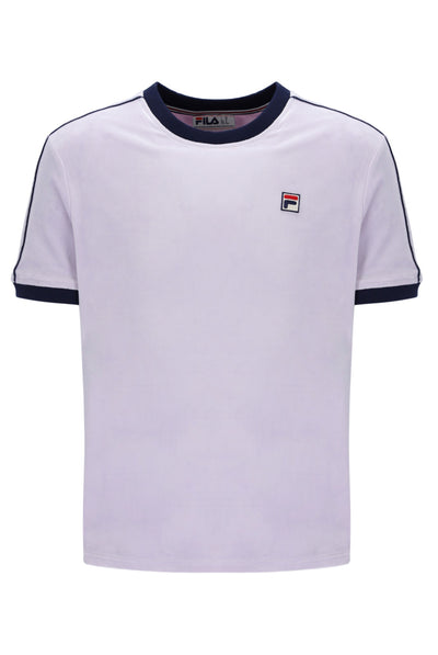 Misty Lilac Basilio Velour Tee