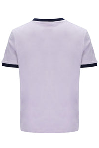 Lilac t-shirt on a white background
