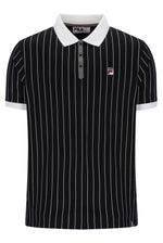 Black BB1 Classic Vintage Striped Polo