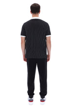 Black BB1 Classic Vintage Striped Polo