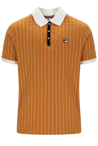 Pumpkin Spice BB1 Classic Vintage Striped Polo