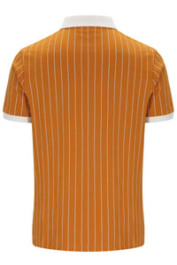 Pumpkin Spice BB1 Classic Vintage Striped Polo
