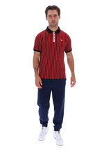 Sun Dried Tomato BB1 Classic Vintage Striped Polo