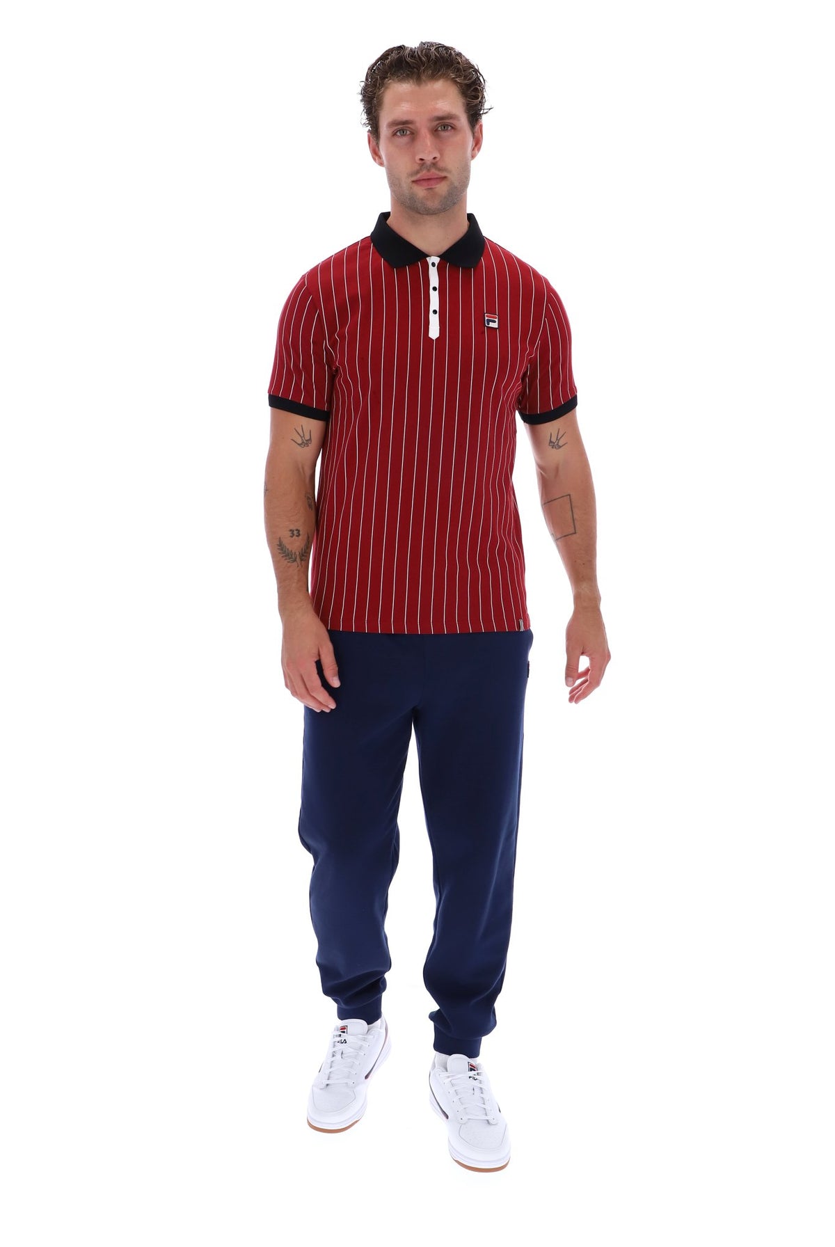Sun Dried Tomato BB1 Classic Vintage Striped Polo