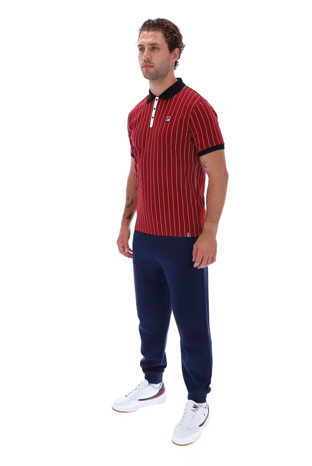 Sun Dried Tomato BB1 Classic Vintage Striped Polo