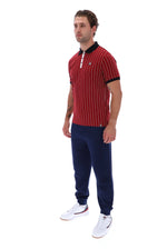 Sun Dried Tomato BB1 Classic Vintage Striped Polo