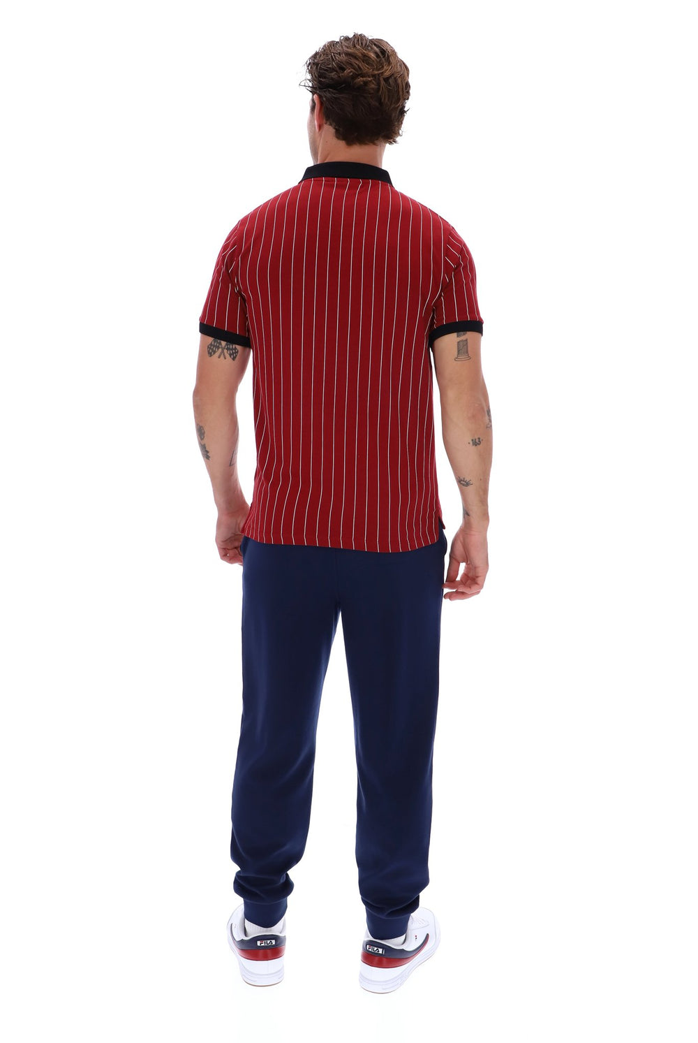 Sun Dried Tomato BB1 Classic Vintage Striped Polo