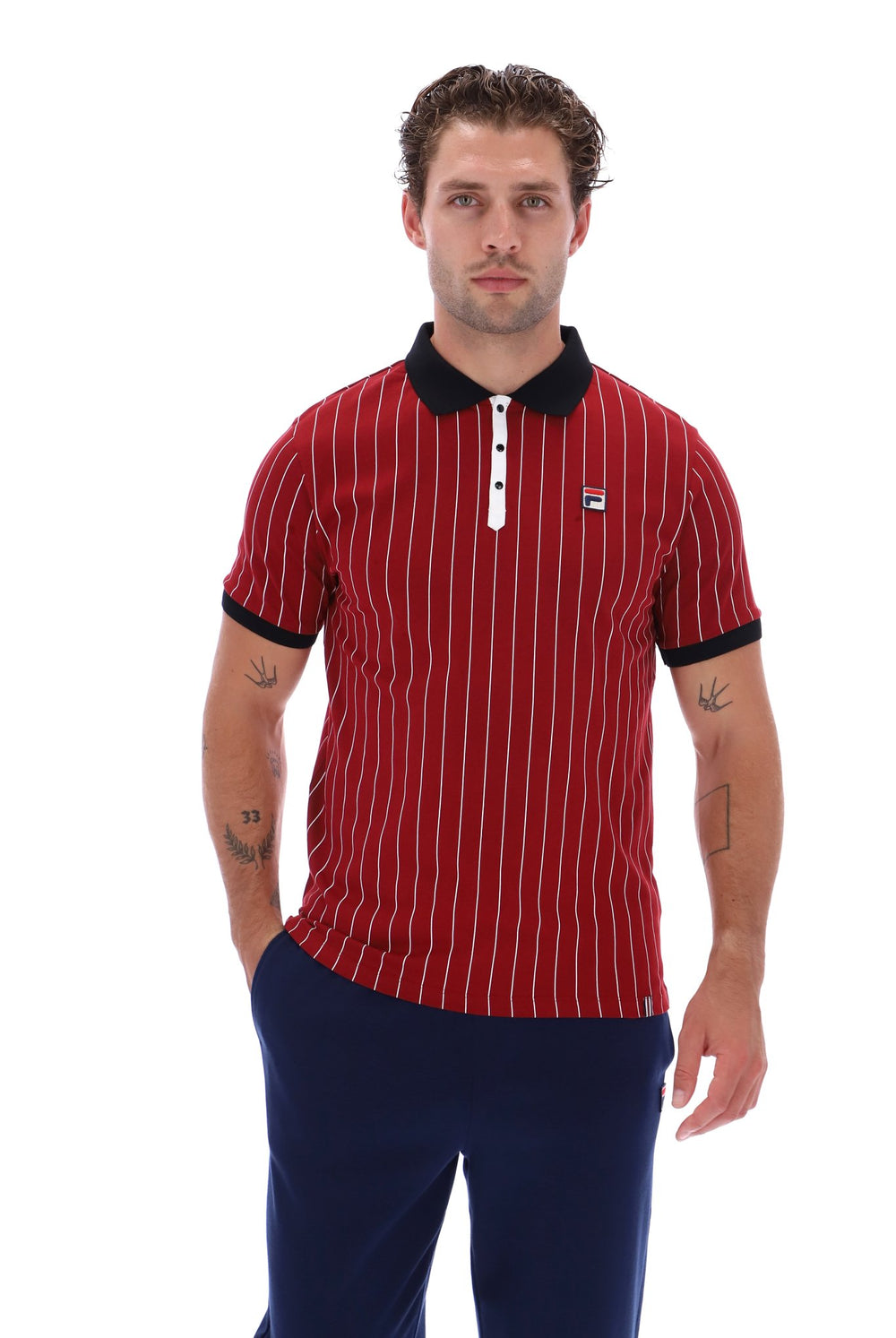 Sun Dried Tomato BB1 Classic Vintage Striped Polo