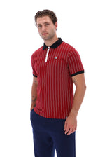 Sun Dried Tomato BB1 Classic Vintage Striped Polo