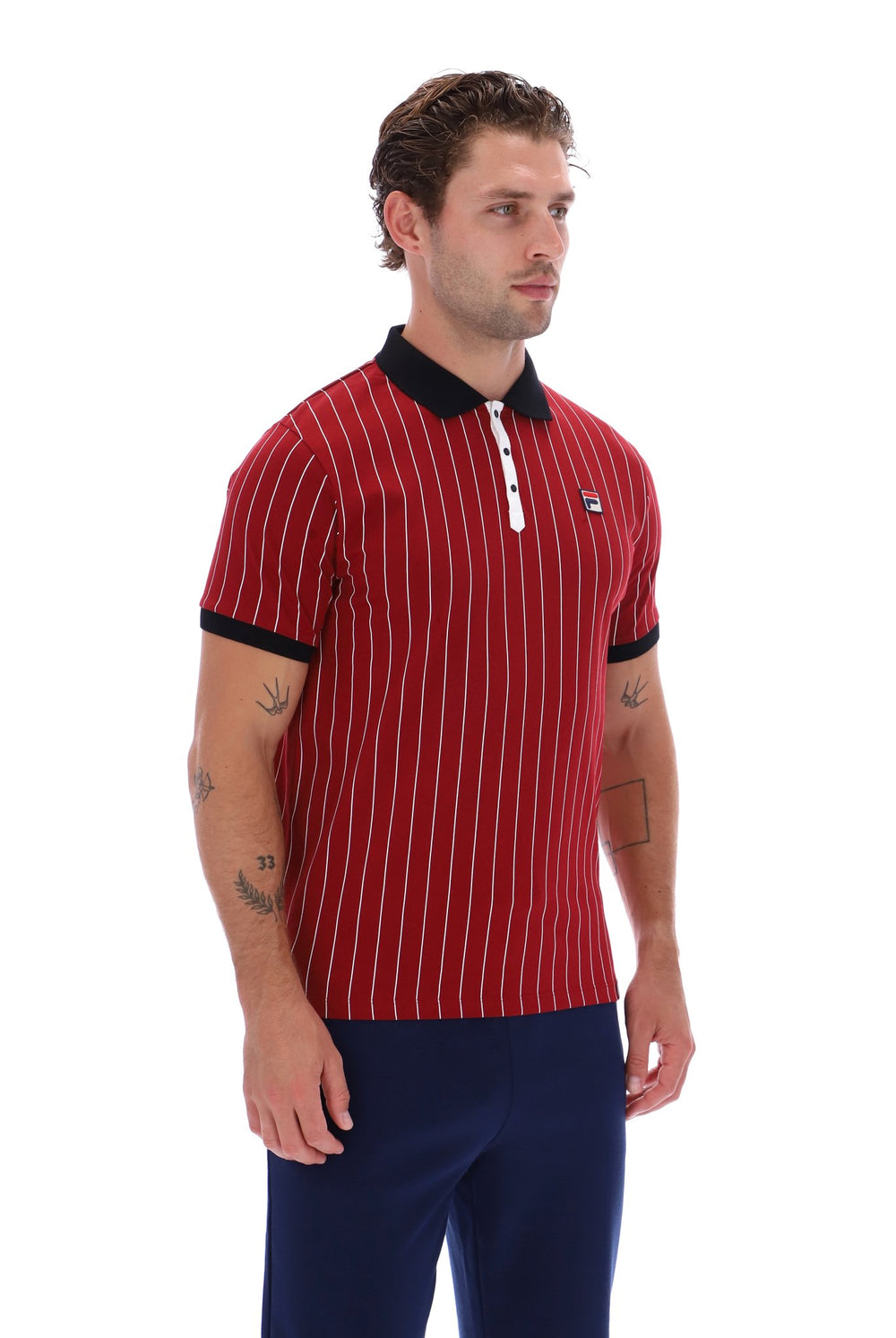 Sun Dried Tomato BB1 Classic Vintage Striped Polo