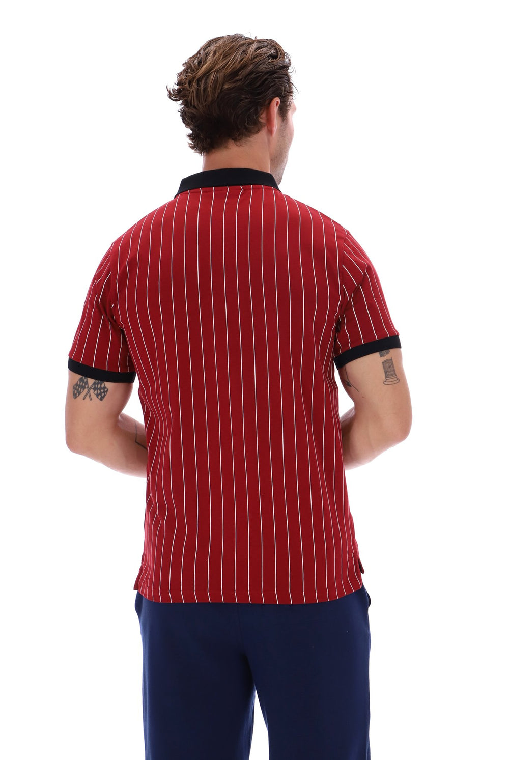 Sun Dried Tomato BB1 Classic Vintage Striped Polo