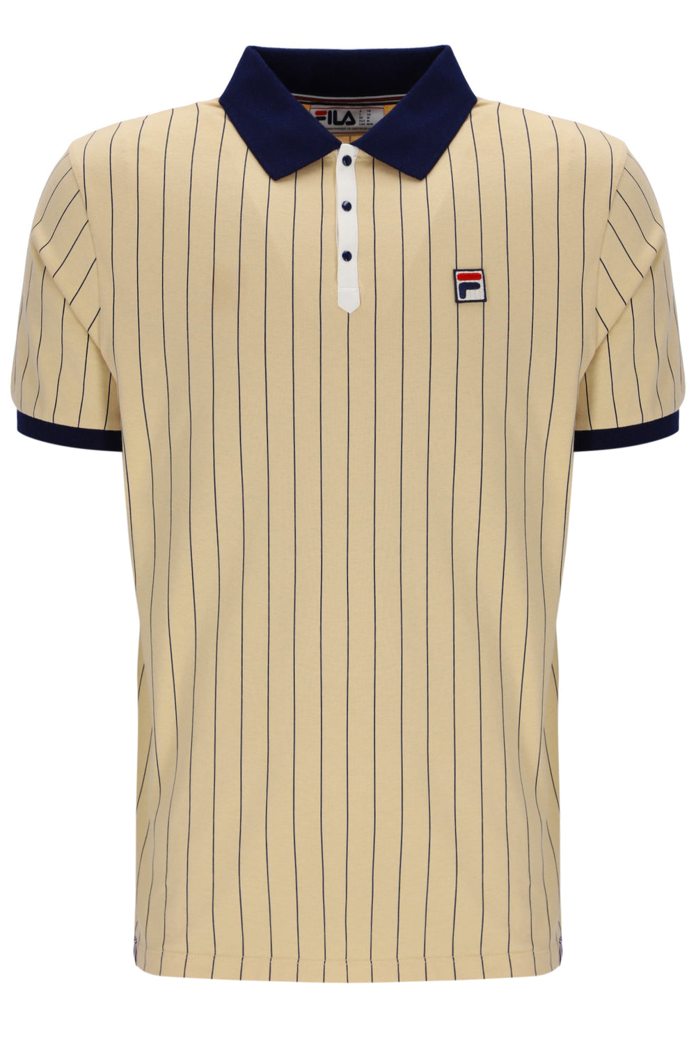 Classic Beige BB1 Classic Vintage Striped Polo