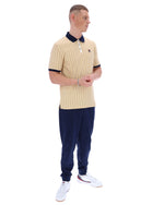 Classic Beige BB1 Classic Vintage Striped Polo