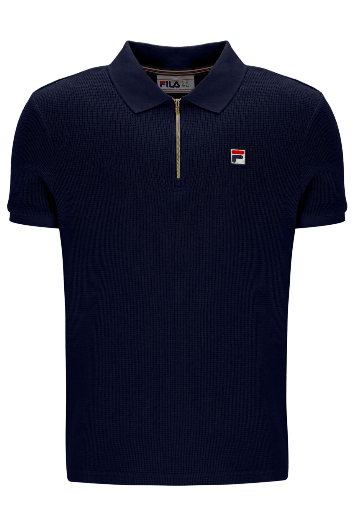 Fila Navy Benjamin Micro Waffle Polo