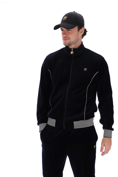 Bosa Velour Track Jacket With Contrast Piping