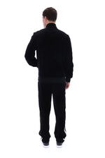 Black Bosco Velour Track Top