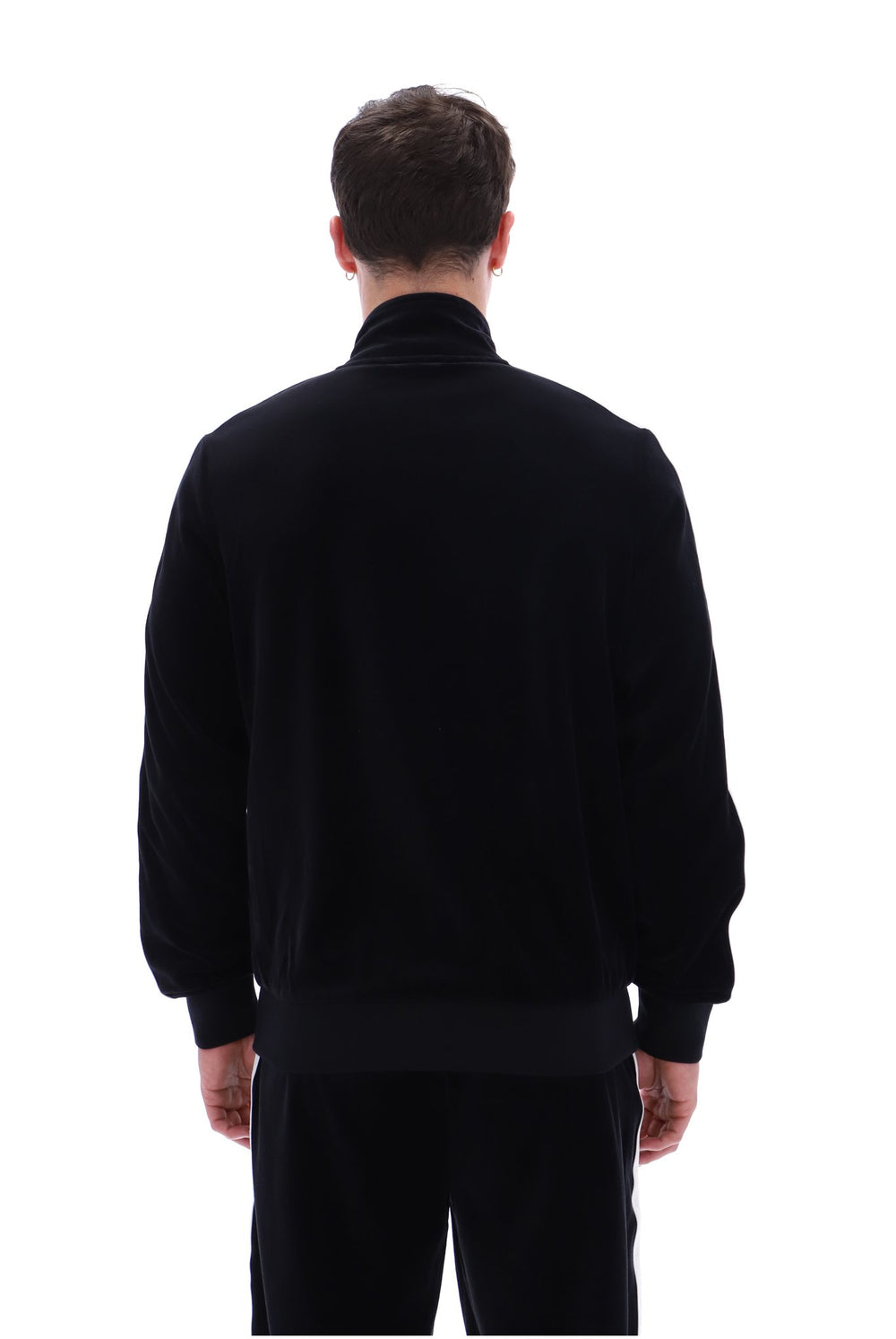 Black Bosco Velour Track Top