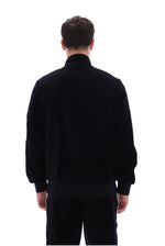 Black Bosco Velour Track Top