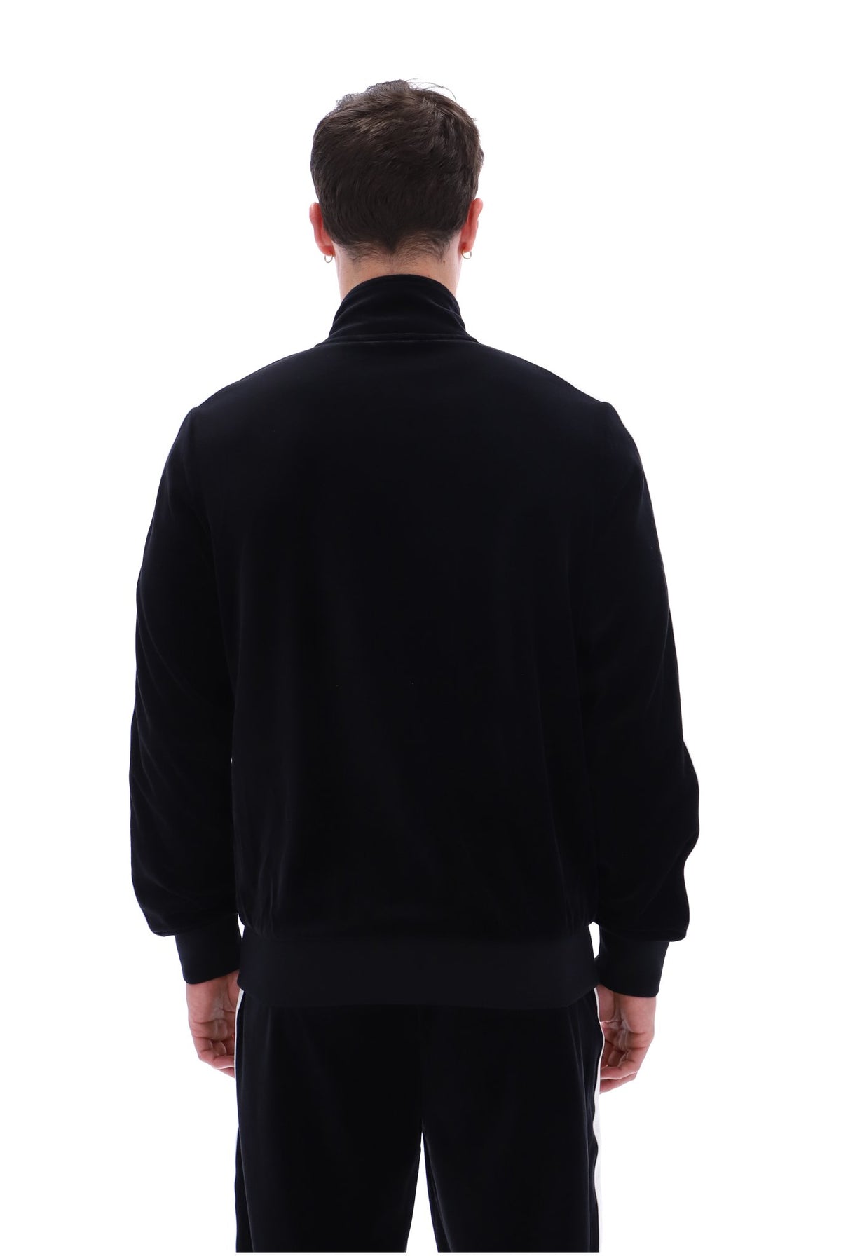 Black Bosco Velour Track Top