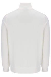 Displays the White 'FILA' branded Down Bosco Velour Track Top