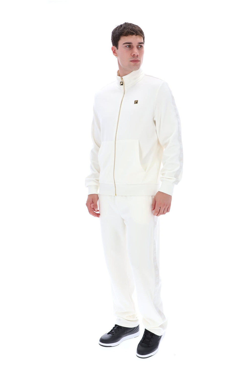 White Down Bosco Velour Track Top