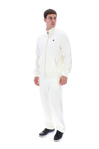 White Down Bosco Velour Track Top