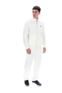 White Down Bosco Velour Track Top