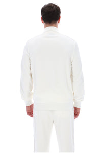 White Down Bosco Velour Track Top