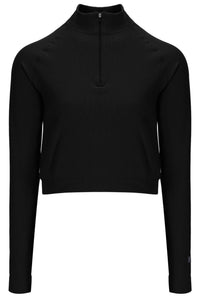 Black Casa Seamless Quarter Zip