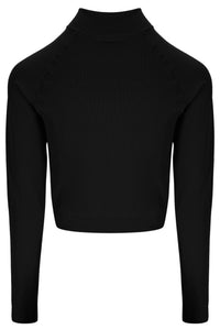 Black Casa Seamless Quarter Zip