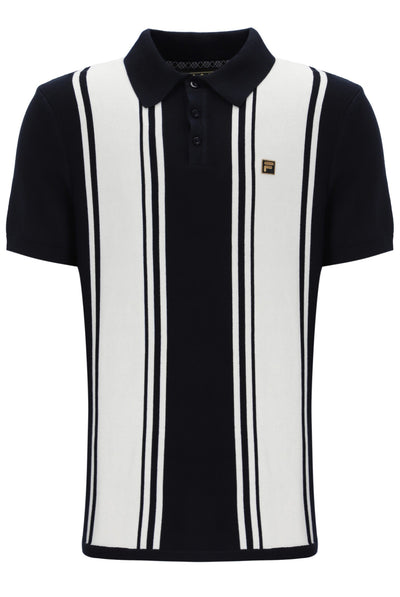 Black Buddy Bowling Style Knitted Polo