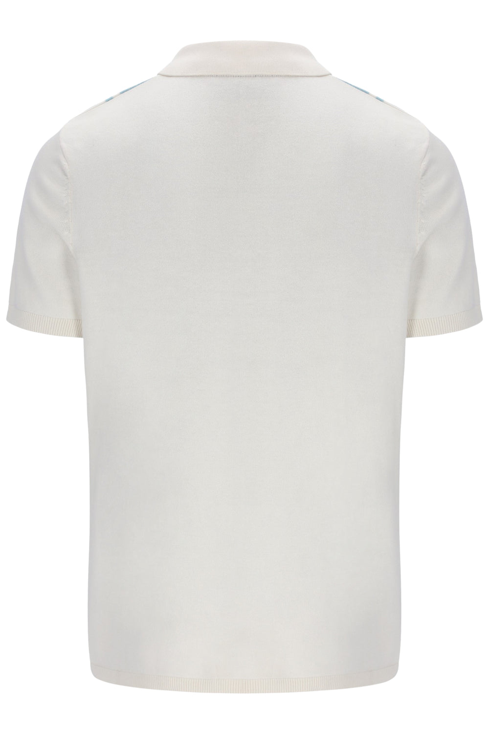 White polo shirt on a white background