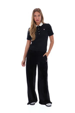 Black Callie Fitted Iconic Polo