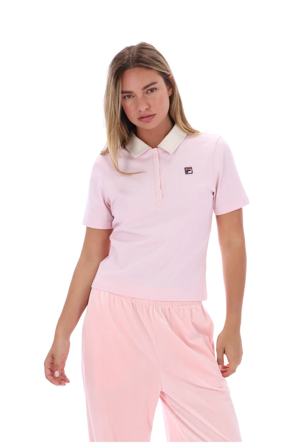 Pale Lilac Callie Fitted Iconic Polo