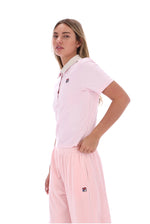 Pale Lilac Callie Fitted Iconic Polo
