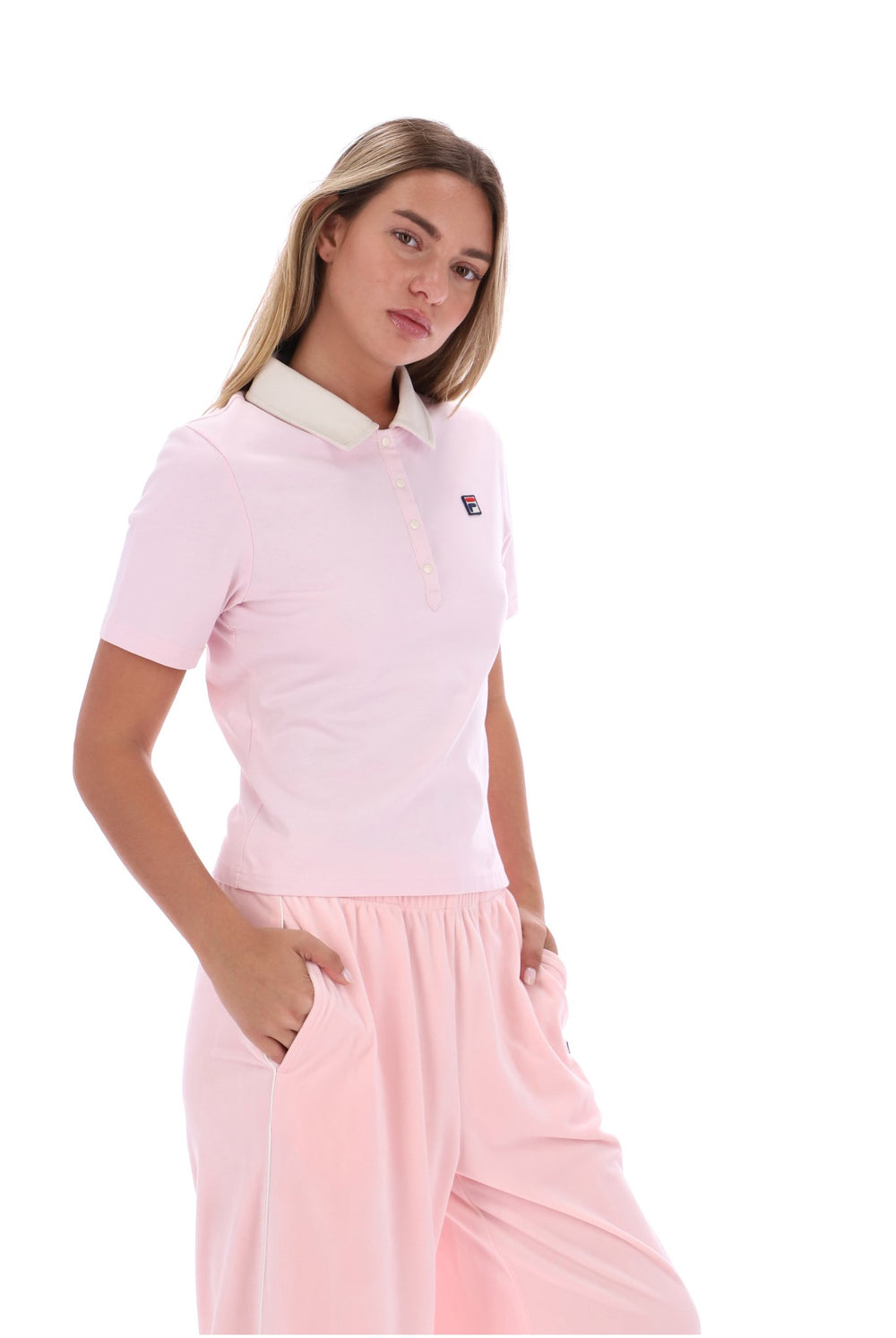 Pale Lilac Callie Fitted Iconic Polo